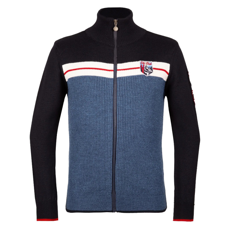 Pánsky sveter Duvillard PADDY  - tmavo modrá