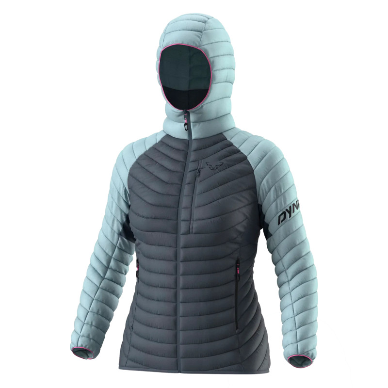 Dámská bunda Dynafit RADICAL DOWN RDS HOODED JACKET  - tmavě šedá