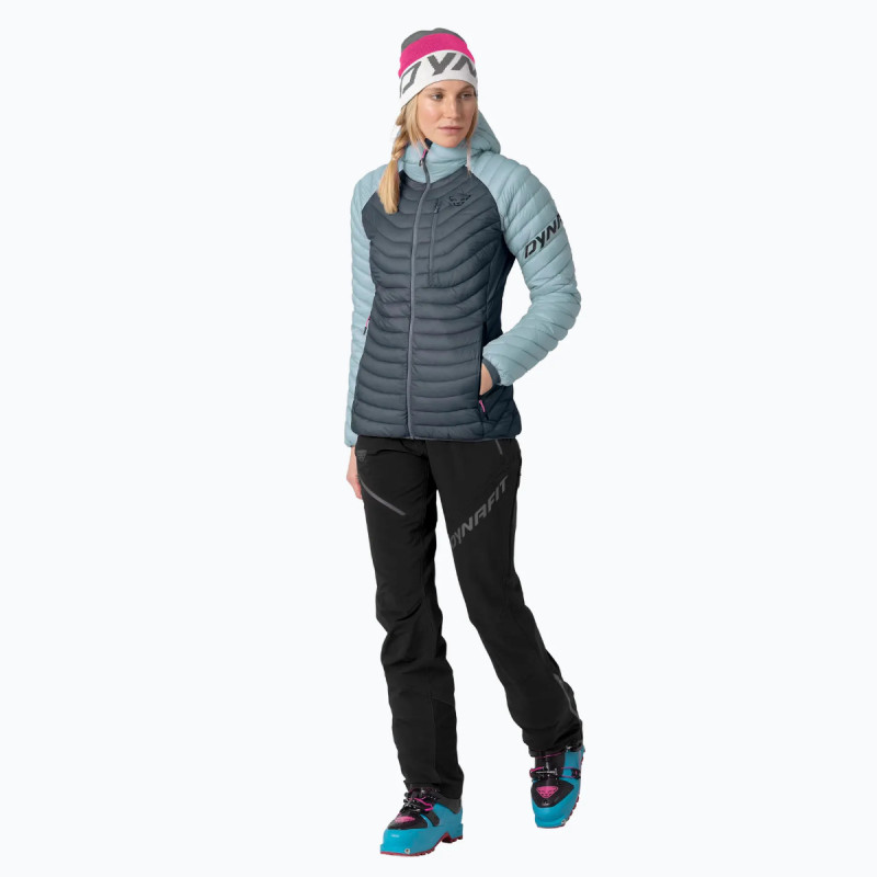 Dámská bunda Dynafit RADICAL DOWN RDS HOODED JACKET  - tmavě šedá