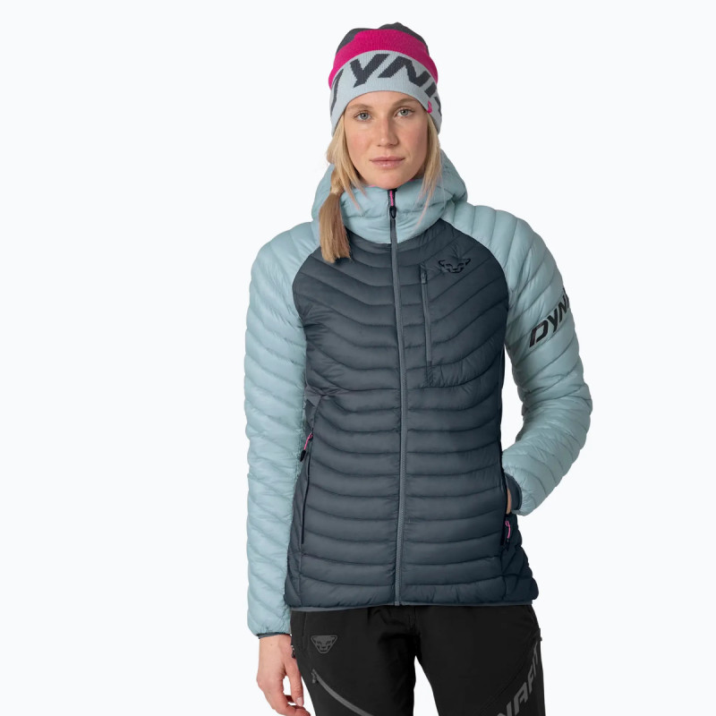Dámská bunda Dynafit RADICAL DOWN RDS HOODED JACKET  - tmavě šedá