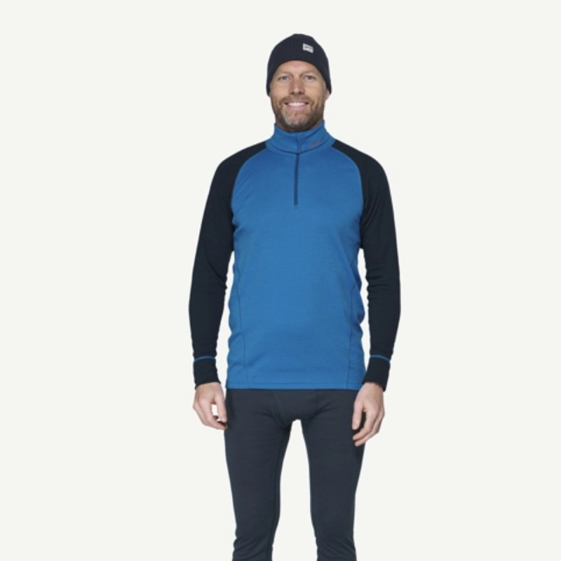 Pánske funkčné tričko Devold DUO ACTIVE SHIRT NECK  - modrá