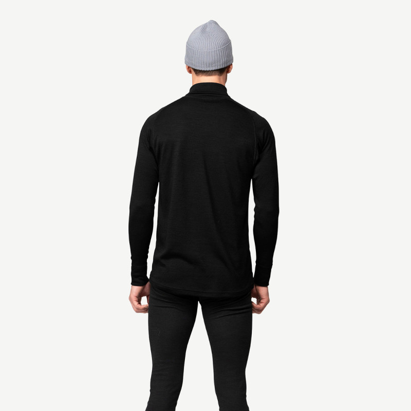 Pánske funkčné tričko Devold DUO ACTIVE SHIRT NECK  - čierna