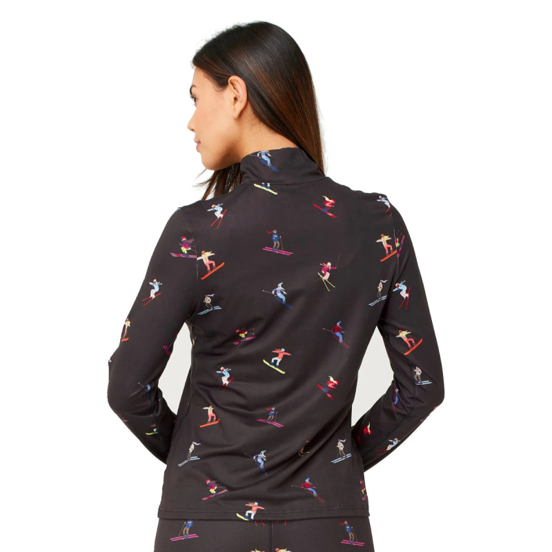 Dámska mikina Krimson Klover MULTI SKIERS  - čierna