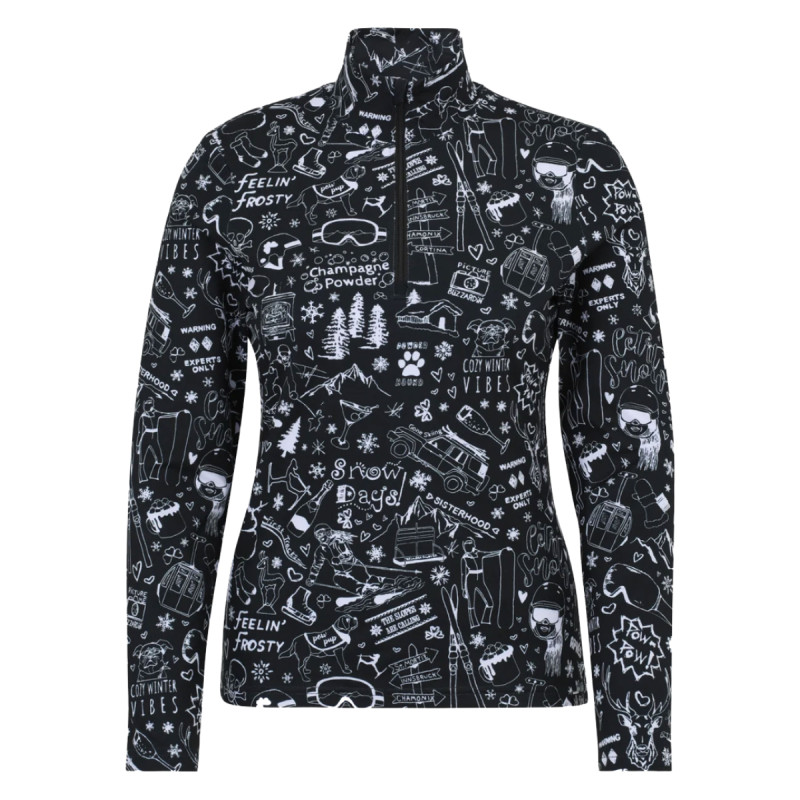 Dámska mikina Krimson Klover GRAFFITI  - čierna