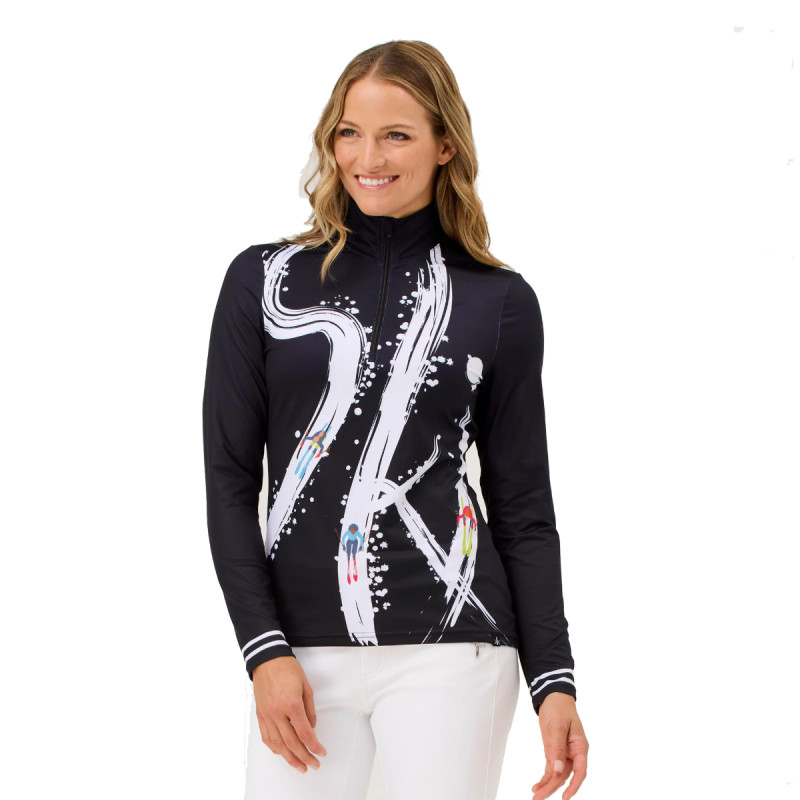 Dámska mikina Krimson Klover ARIEL SKI TOP  - čierna