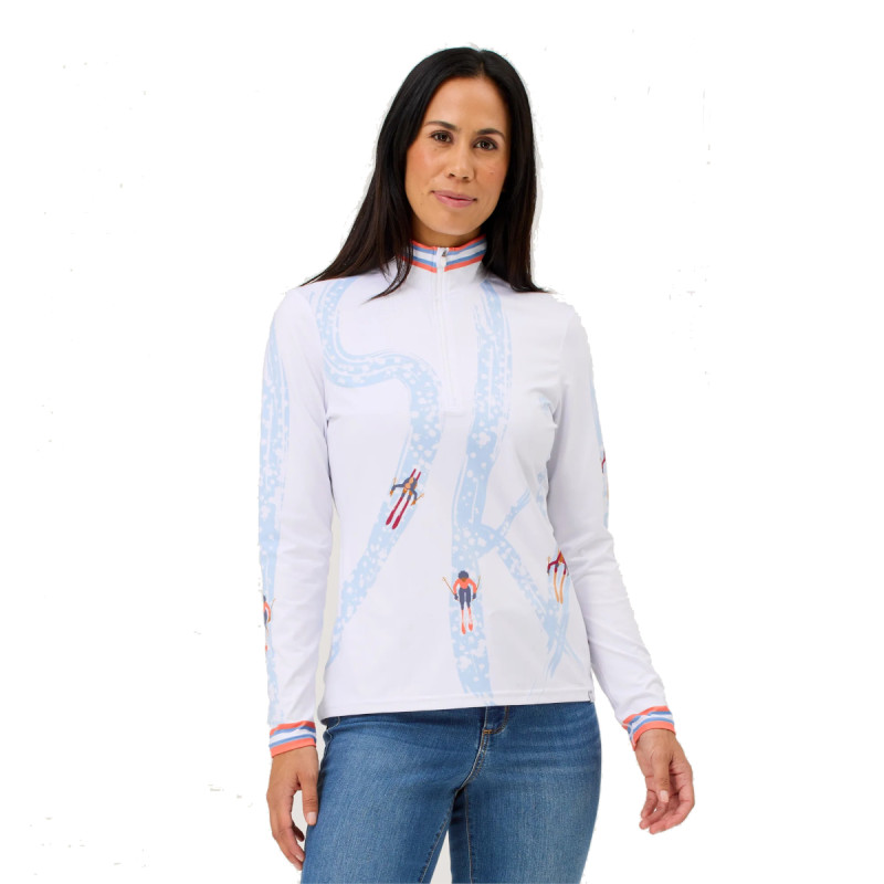 Dámska mikina Krimson Klover ARIEL SKI TOP  - biela