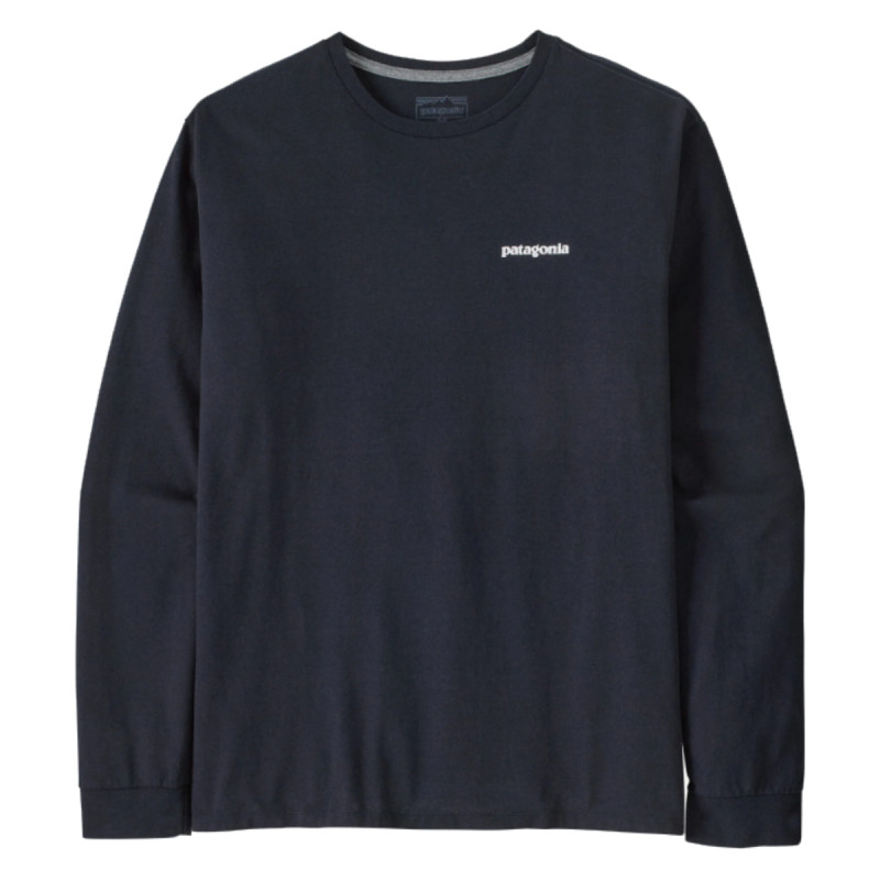 Pánske tričko Patagonia LONG-SLEEVED P-6 LOGO RESPONSIBILI-TEE  - tmavo modrá