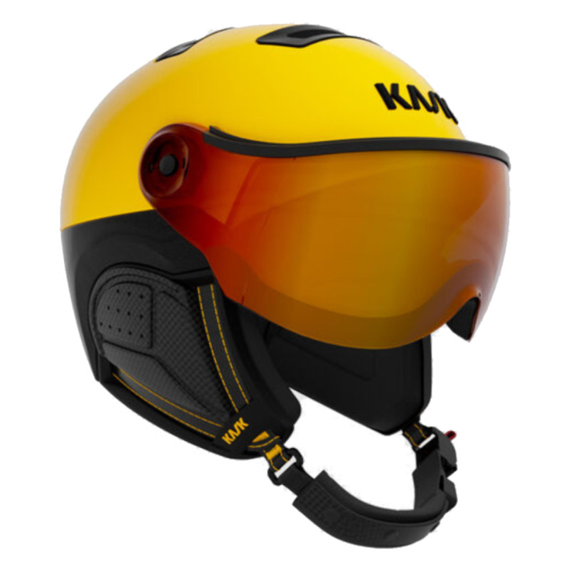 Lyžiarská prilba Kask MONTECARLO VISOR  - žltá