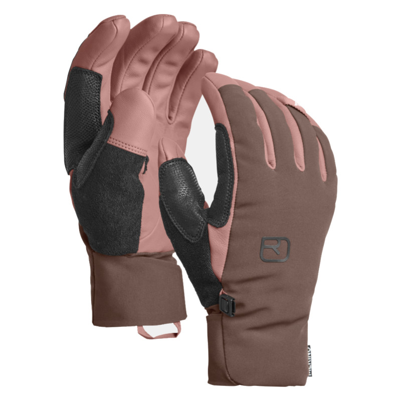 Dámske rukavice Ortovox MERINO MOUNTAIN  - vínová