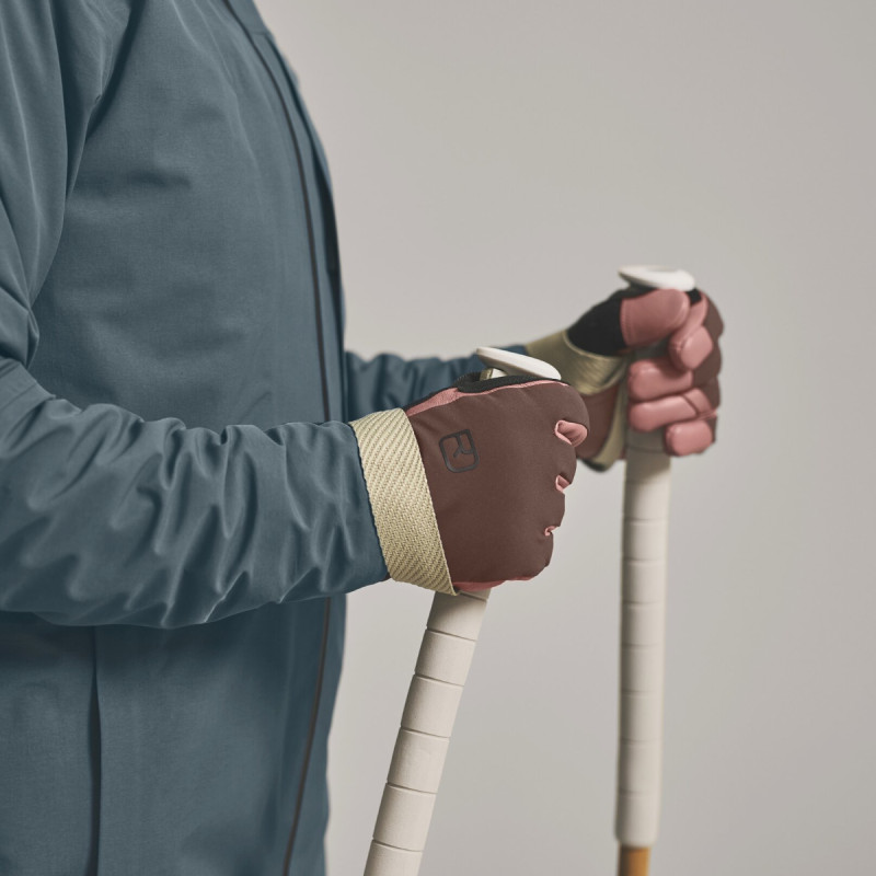 Dámske rukavice Ortovox MERINO MOUNTAIN  - vínová