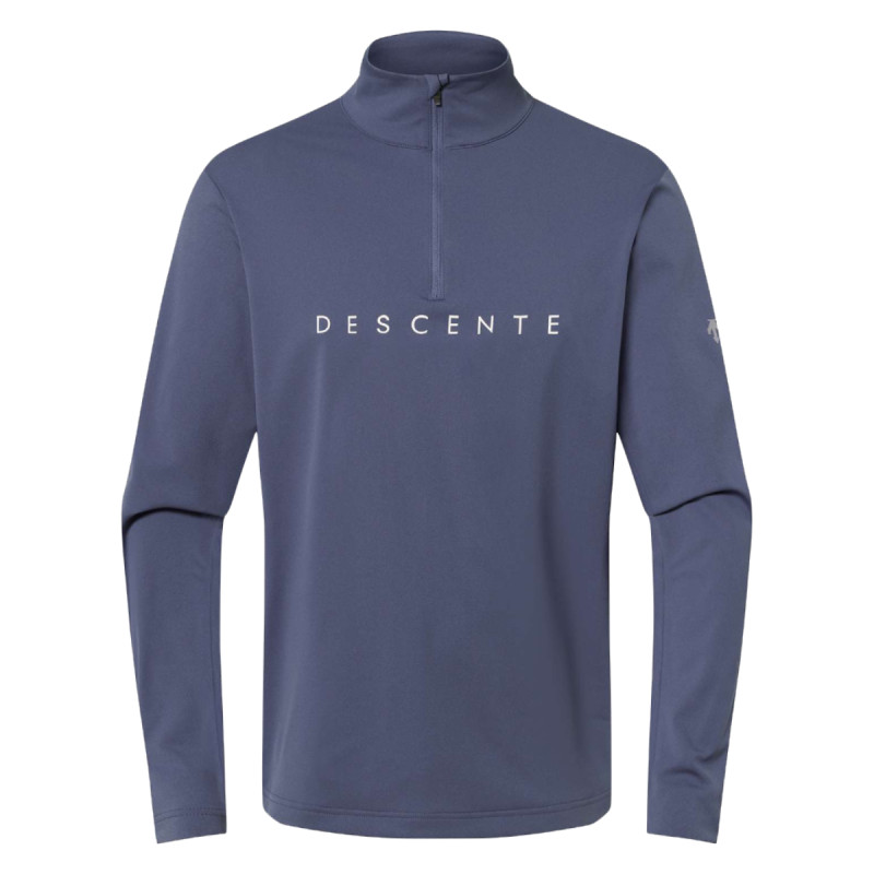 Pánska lyžiarská mikina Descente T-NECK CHEST LOGO  - fialová