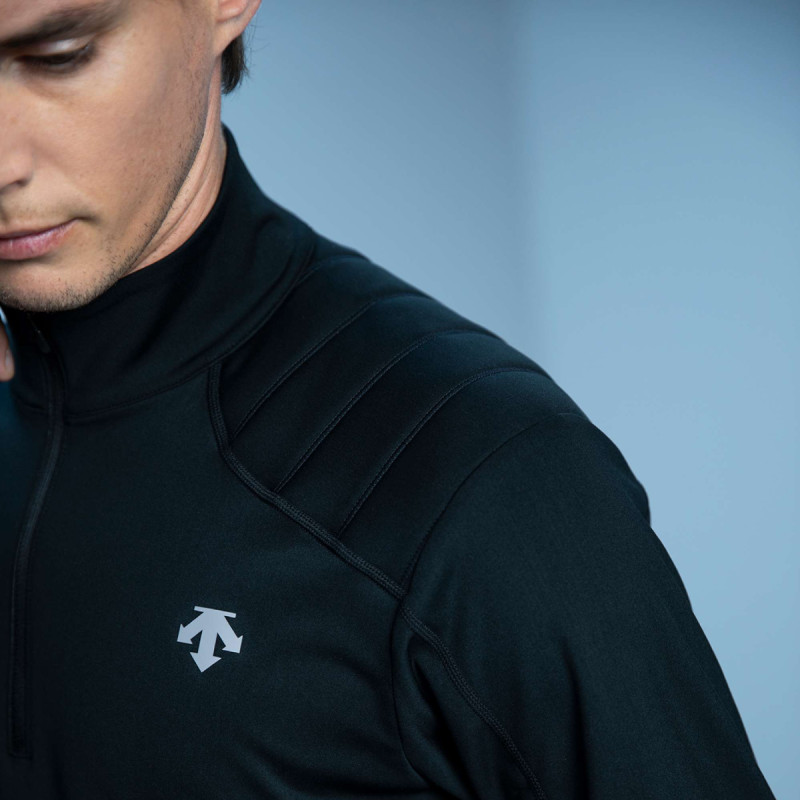 Pánska mikina Descente T-NECK TRIM  - čierna