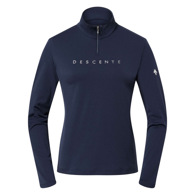 Dámska lyžiarská mikina Descente T-NECK CHEST  - tmavo modrá