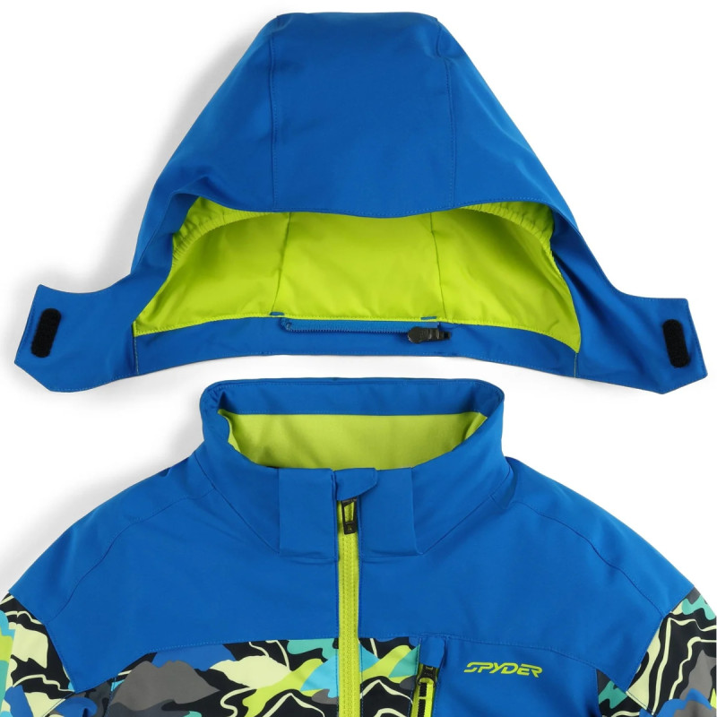 Dětská lyžařská bunda Spyder LEADER  - modrá