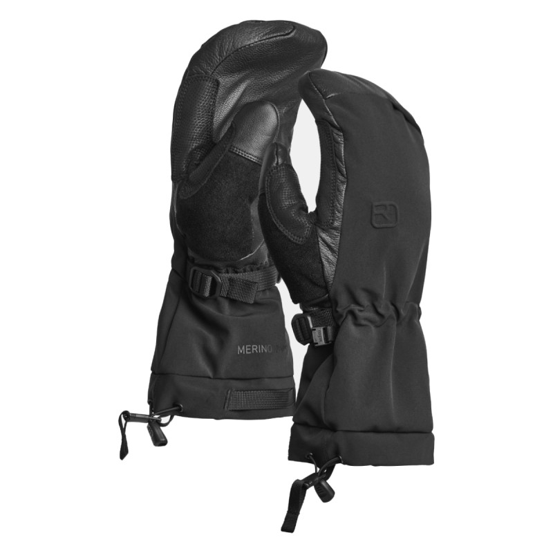 Pánske rukavice Ortovox MERINO FREERIDE MITTEN  - čierna