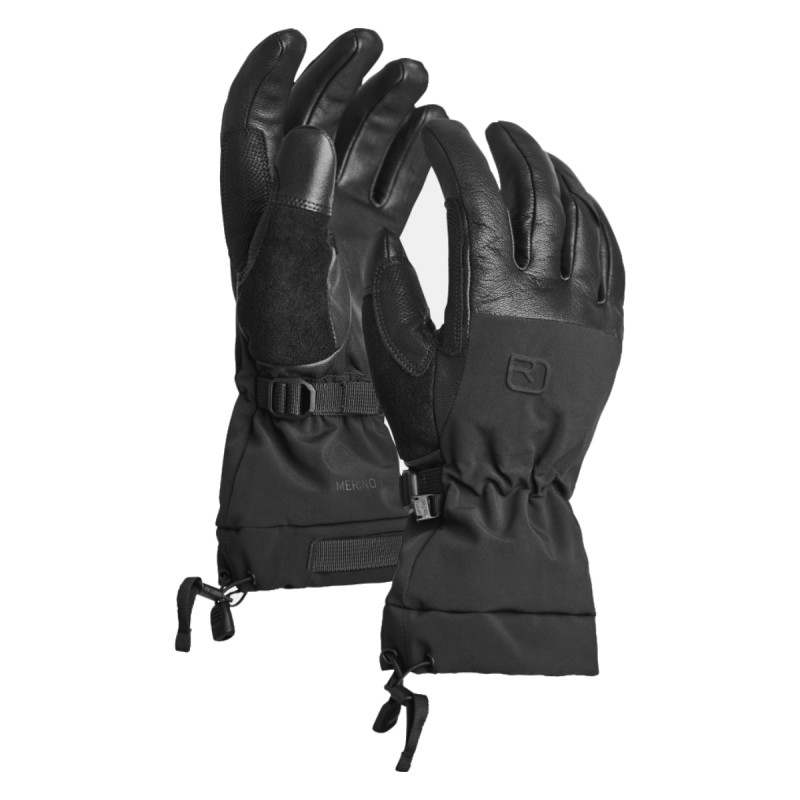 Pánske rukavice Ortovox MERINO FREERIDE GLOVE  - čierna