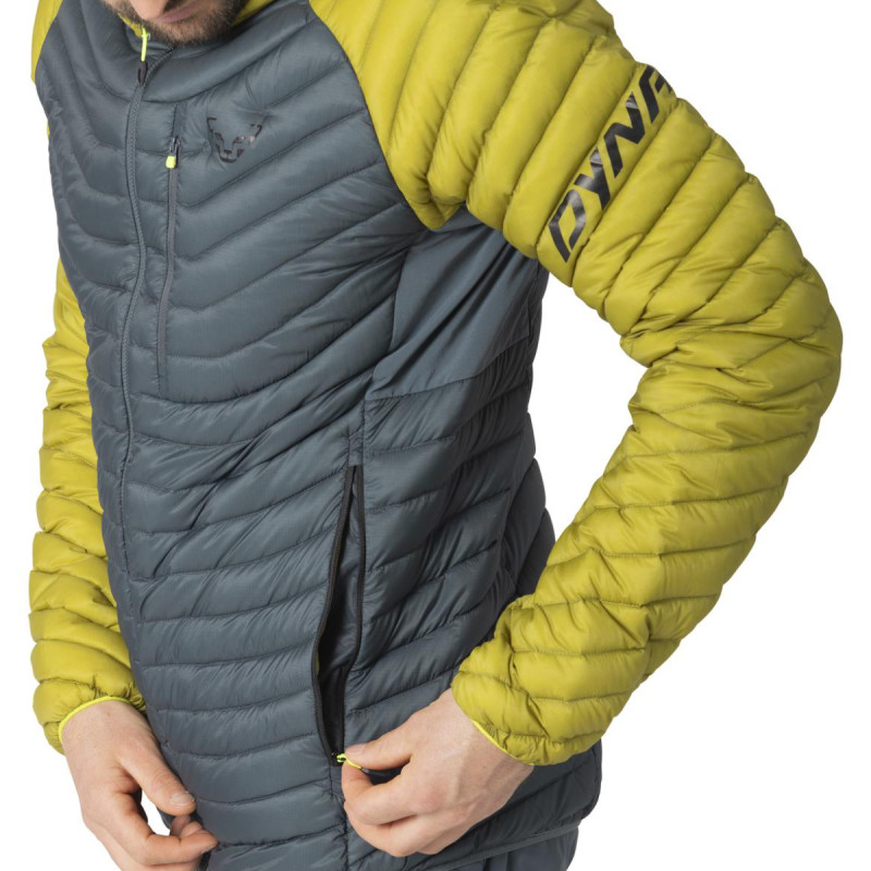 Pánská bunda Dynafit RADICAL DOWN RDS HOODED JACKET  - tmavě šedá