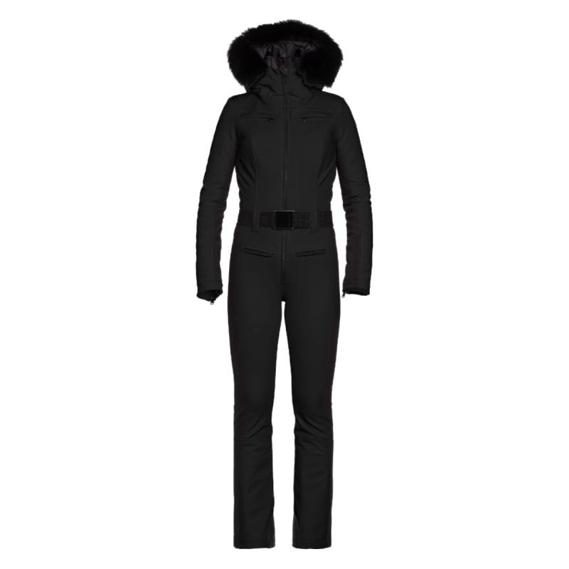 Dámska lyžiarská kombinéza Goldbergh PARRY FAUX BORDER  - čierna