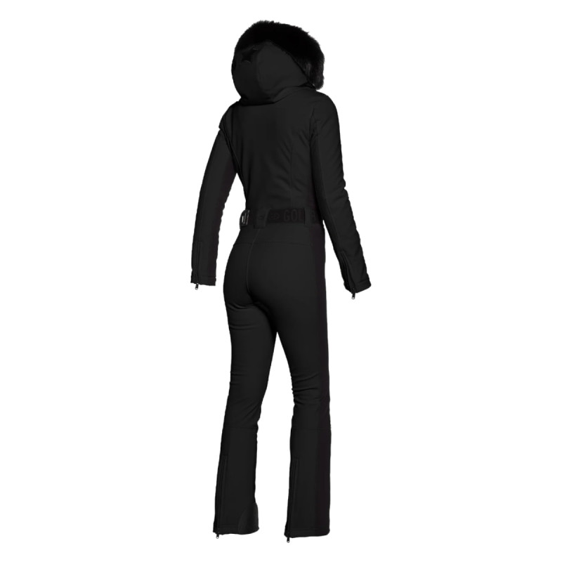 Dámska lyžiarská kombinéza Goldbergh PARRY FAUX BORDER  - čierna