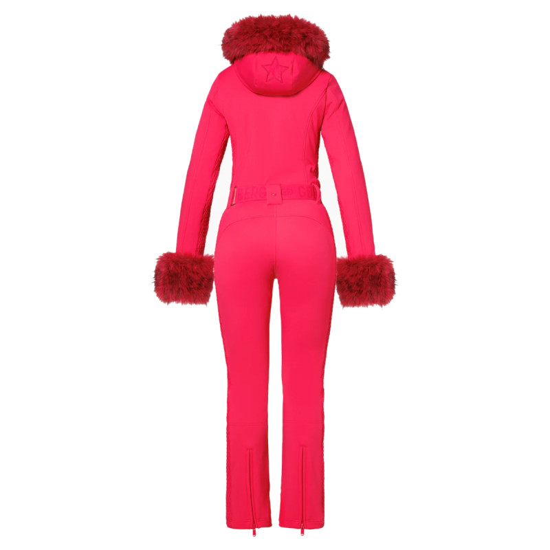 Dámská lyžařská kombinéza Goldbergh ANGELE FAUX BORDER  - tmavě růžová