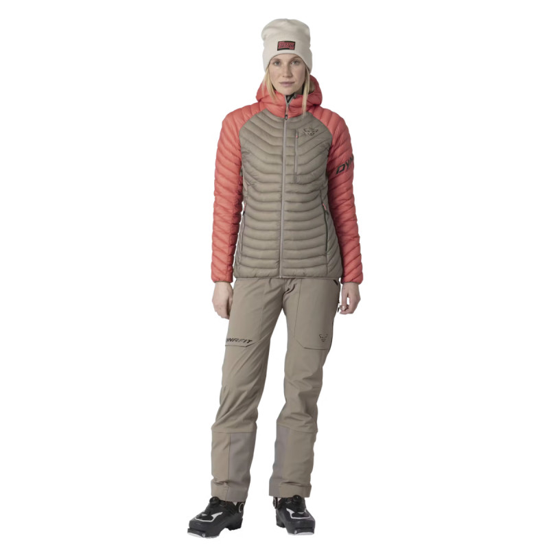 Dámska bunda Dynafit RADICAL DOWN RDS HOODED JACKET  - svetlo hnedá