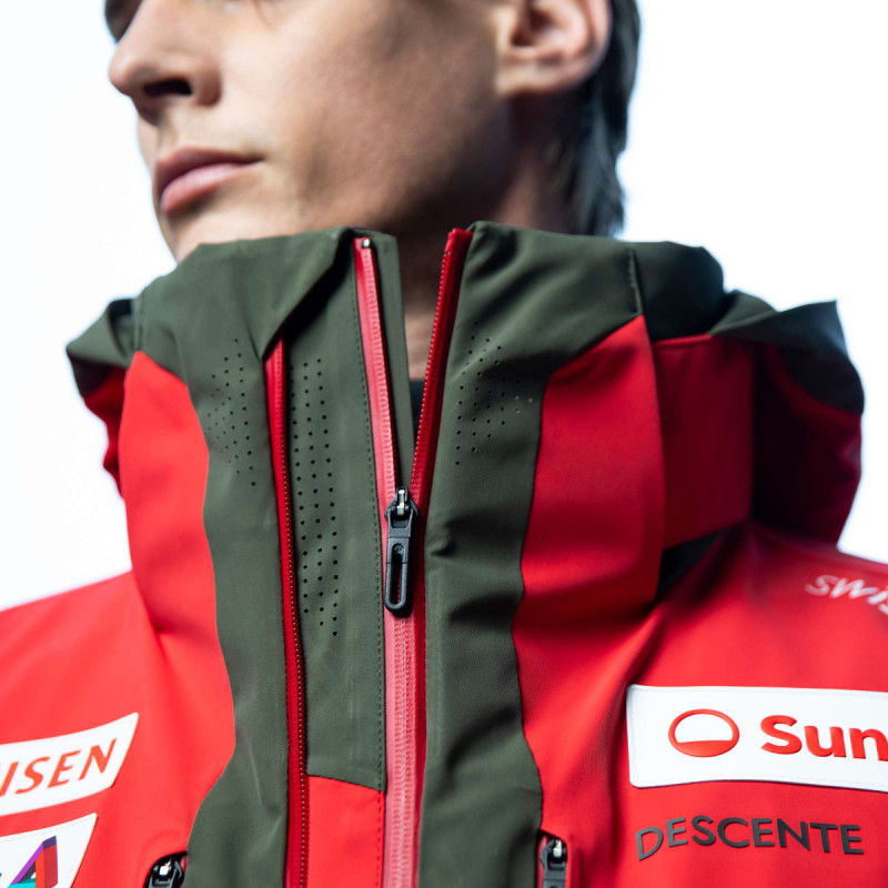 Pánska bunda Descente SWISS  - červená