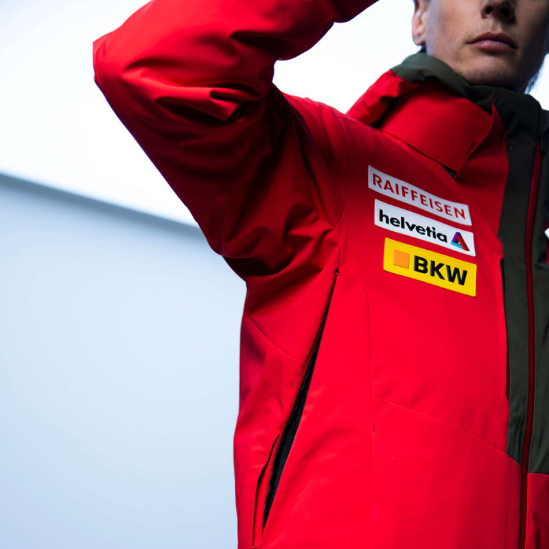 Pánska bunda Descente SWISS  - červená