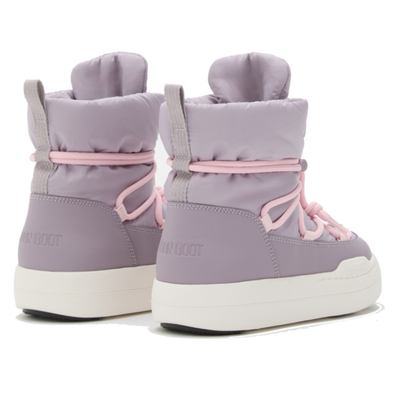 Dívčí sněhule Moon Boot JR PARK LACE MID  - světle fialová