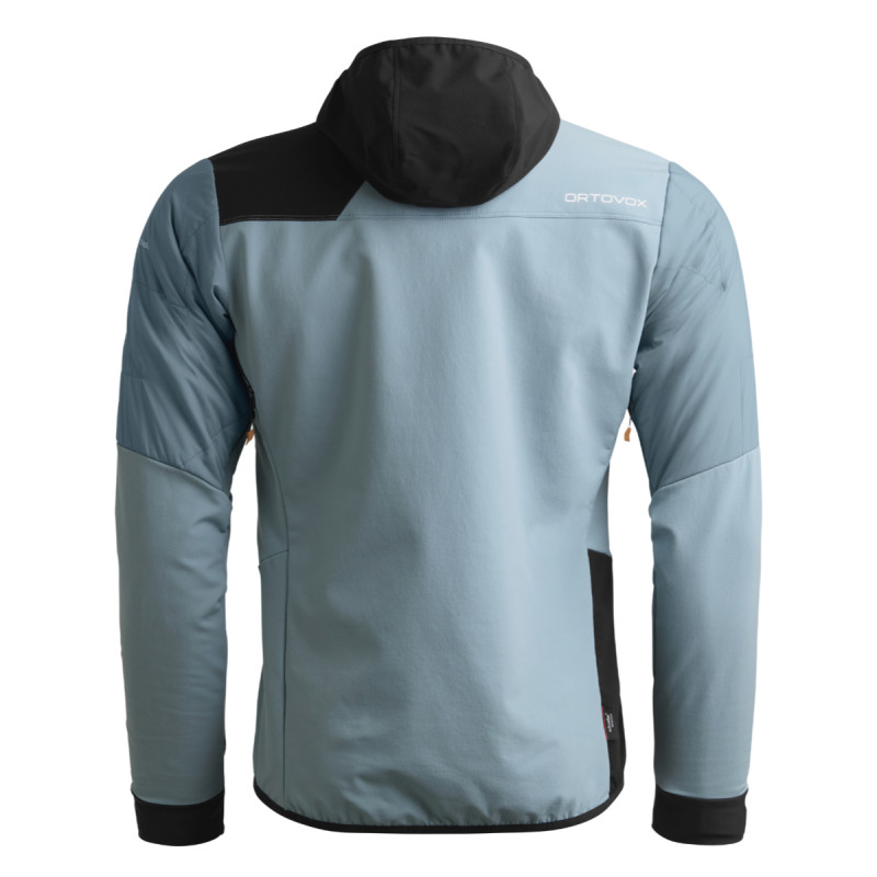 Pánská bunda Ortovox SWISSWOOL COL BECCHEI HYBRID JACKET  - světle modrá