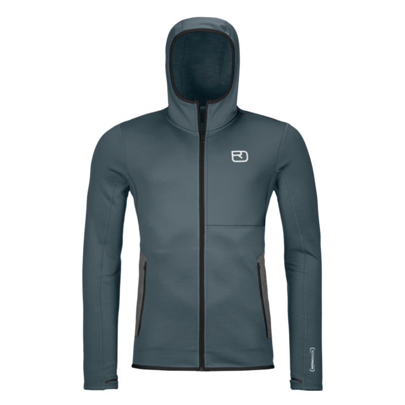 Pánská mikina Ortovox FLEECE HOODY  - tmavě šedá
