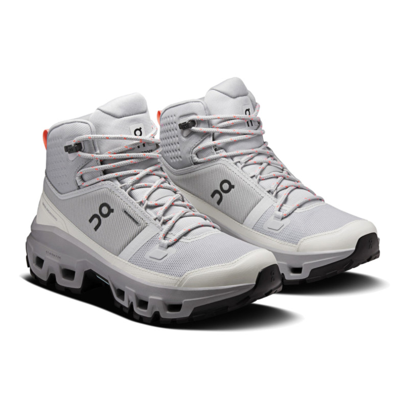 Dámské turistické kotníkové boty On CLOUDROCK MID WATERPROOF  - šedá