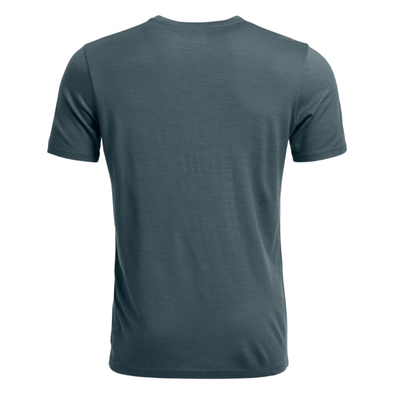 Pánske funkčné tričko Ortovox 185 ROCK'N'WOOL SHORT SLEEVE  - tmavo šedá