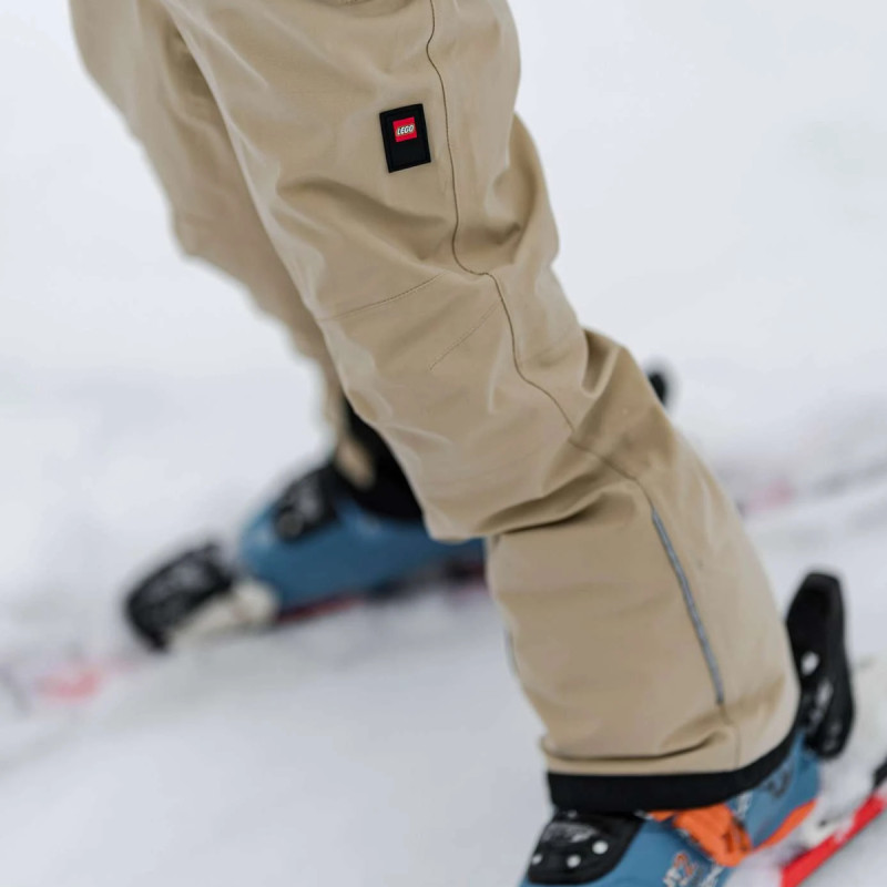 Dětské lyžařské kalhoty Lego Wear LWPOWAI 708  - béžová