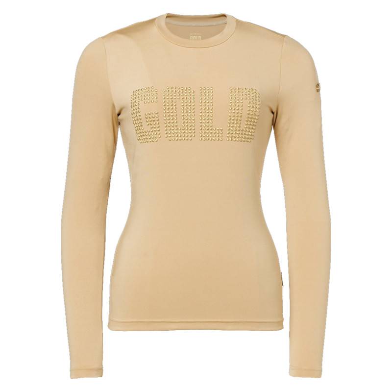 Dámské tričko Goldbergh AUREA LONG  - hnědá