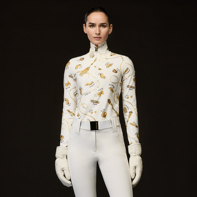 Dámská mikina Goldbergh FARFALLE  - bílá