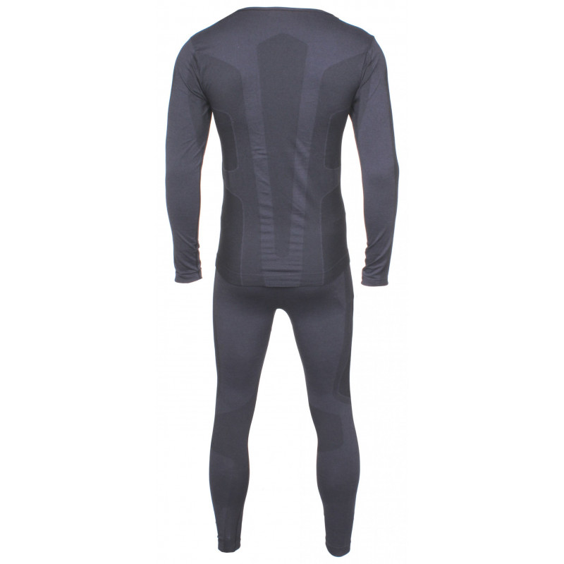 Pánský funkční komplet Lenz SET MERINO LONG  - černá