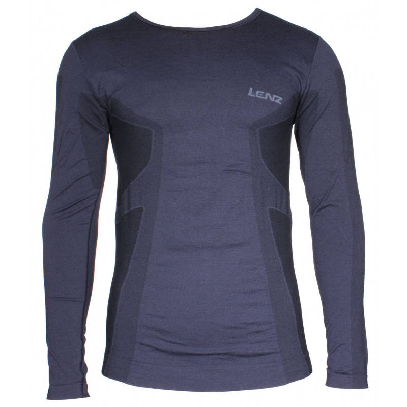 Pánský funkční komplet Lenz SET MERINO LONG  - černá