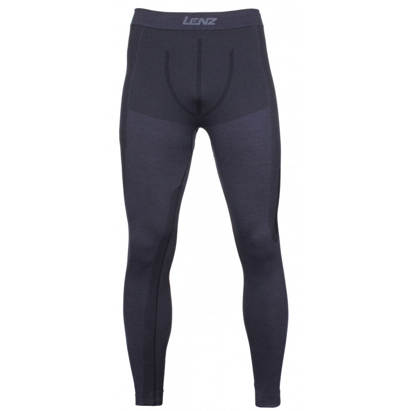 Pánský funkční komplet Lenz SET MERINO LONG  - černá
