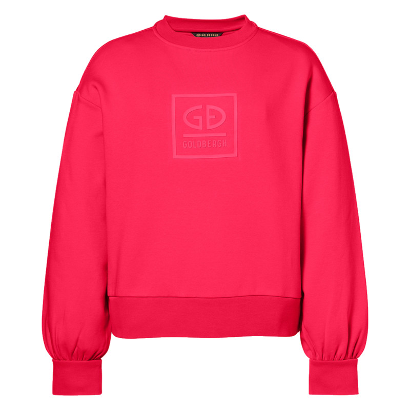 Dámská mikina Goldbergh RELAX  - tmavě růžová