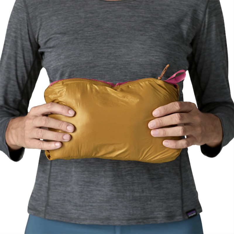 Dámská bunda Patagonia MICRO PUFF HOODY  - světle modrá