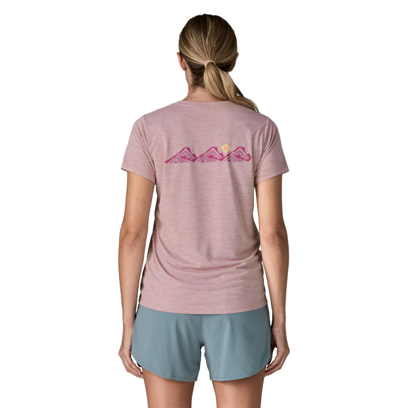 Dámské funkční tričko Patagonia CAPILENE COOL DAILY SHIRT - TRAILCHECK  - světle fialová