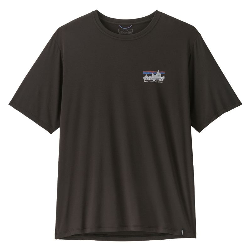 Pánske funkčné tričko Patagonia CAPILENE COOL DAILY SHIRT - '73 SKYLINE  - čierna