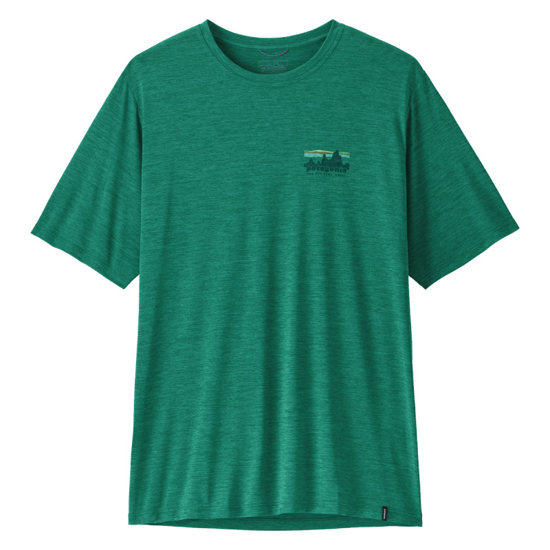 Pánské funkční tričko Patagonia CAPILENE COOL DAILY SHIRT - '73 SKYLINE  - tmavě zelená