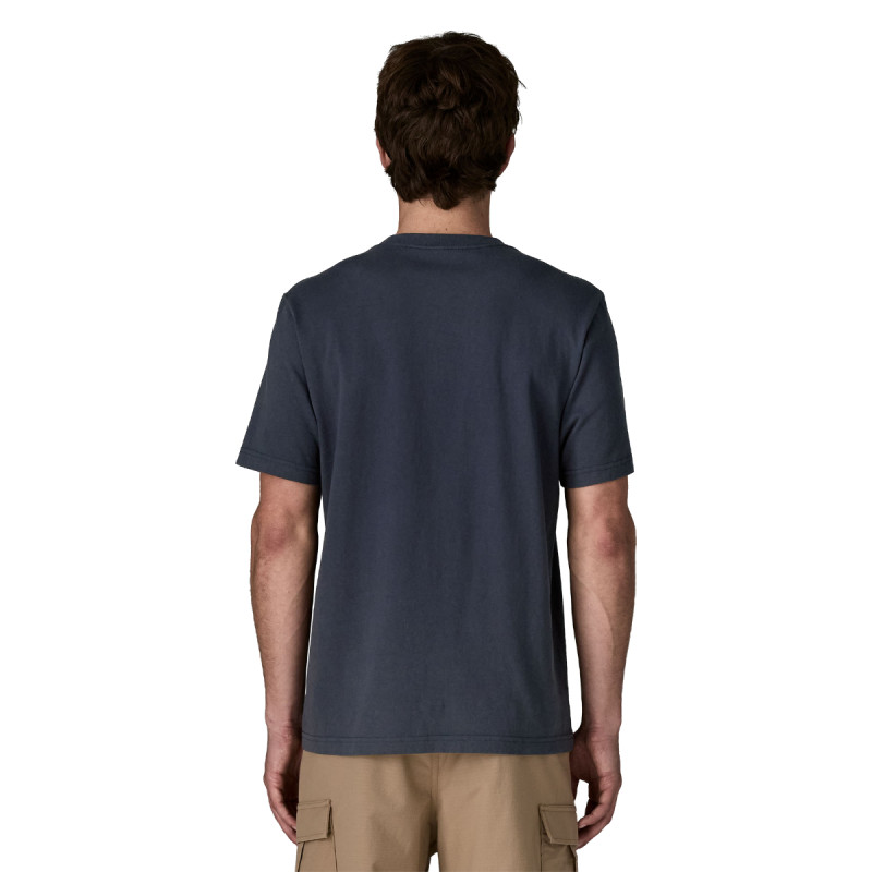 Pánske tričko Patagonia MIDWEIGHT '95 OVAL LOGO POCKET TEE  - tmavo modrá