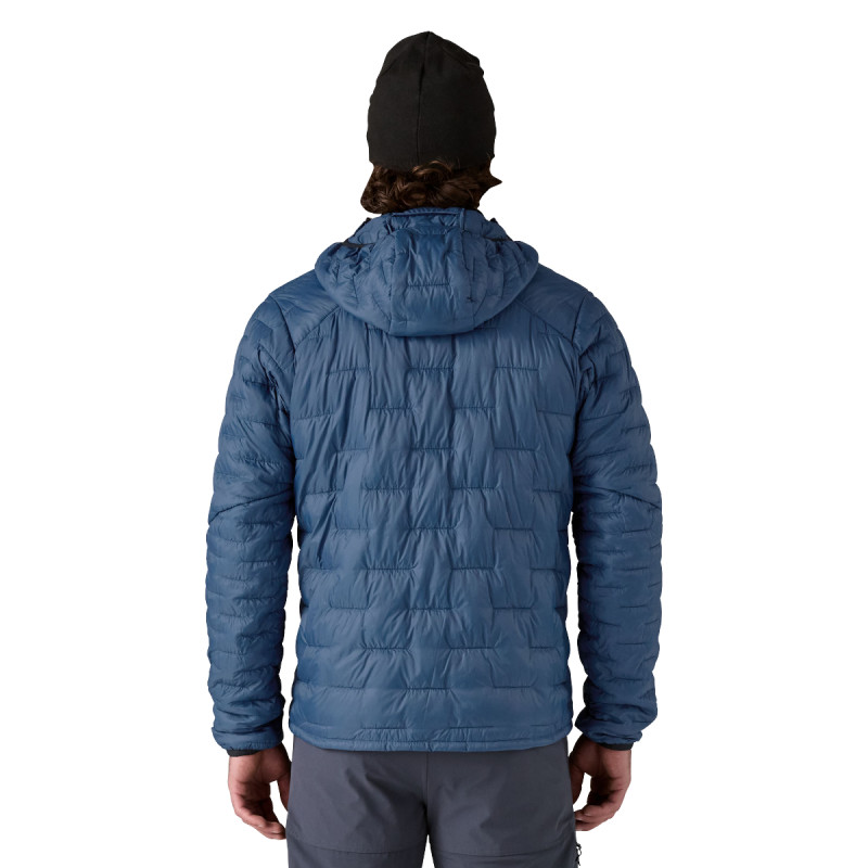 Pánska bunda Patagonia MICRO PUFF HOODY  - modrá