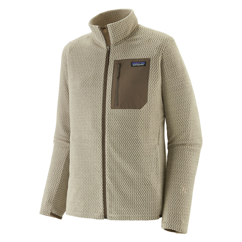 Pánska mikina Patagonia R1 AIR FLEECE JACKET  - béžová