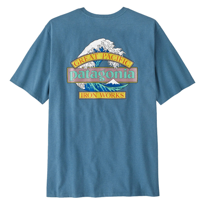 Pánske tričko Patagonia GREAT WAVES RESPONSIBILI-TEE  - modrá