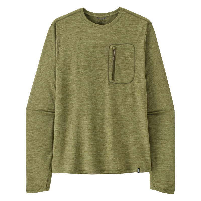 Pánske funkčné tričko Patagonia LONG-SLEEVED CAPILENE COOL SUN SHIRT  - khaki