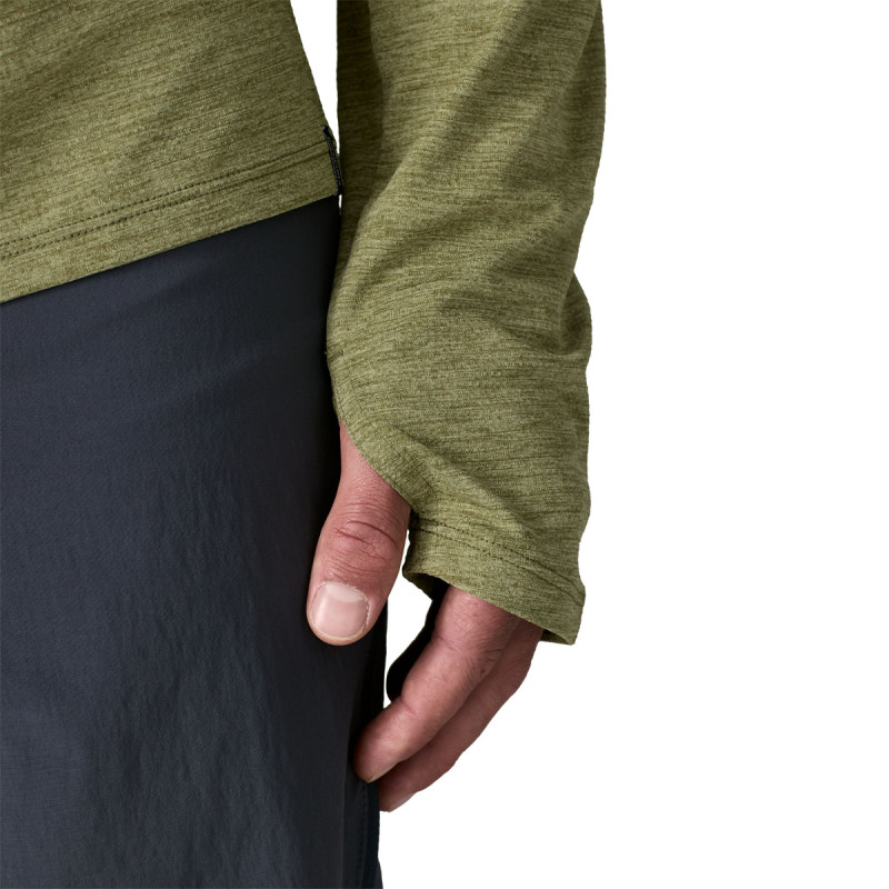 Pánske funkčné tričko Patagonia LONG-SLEEVED CAPILENE COOL SUN SHIRT  - khaki