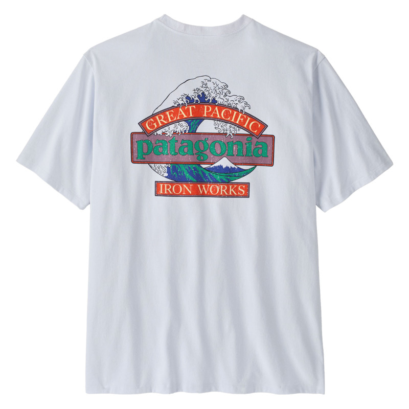 Pánske tričko Patagonia GREAT WAVES RESPONSIBILI-TEE  - biela